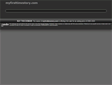 Tablet Screenshot of myfirsttimestory.com